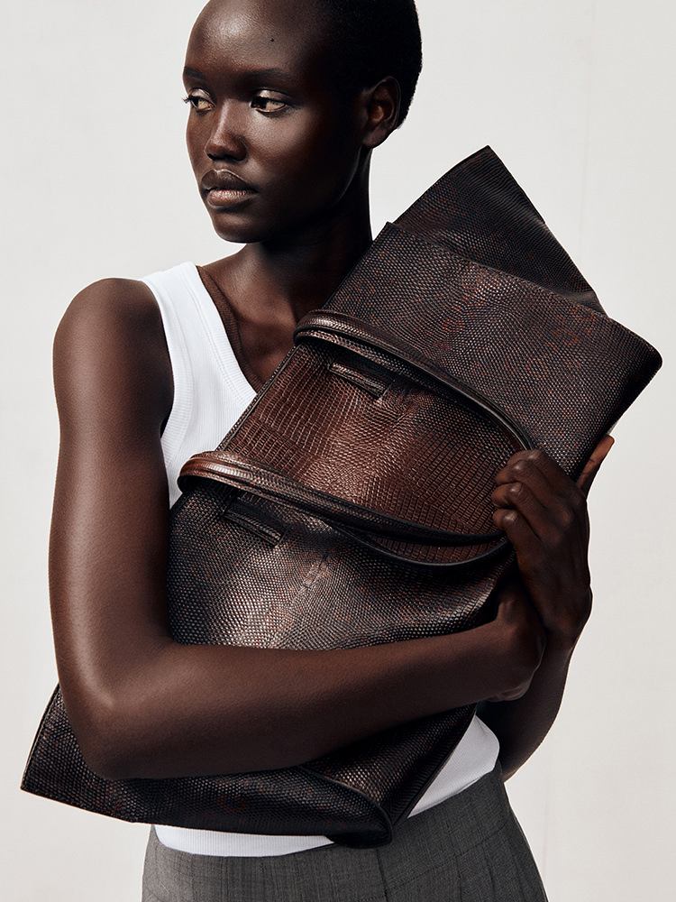 リブ編みコットンタンクトップ